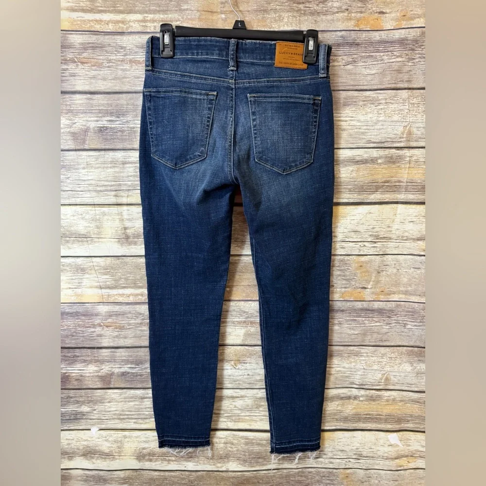 Lucky‎ Brand Jeans Ava Skinny 2 26 Raw Released Hem Stretch